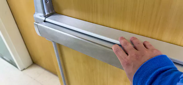 Installing a Push Bar on a Door Alliance